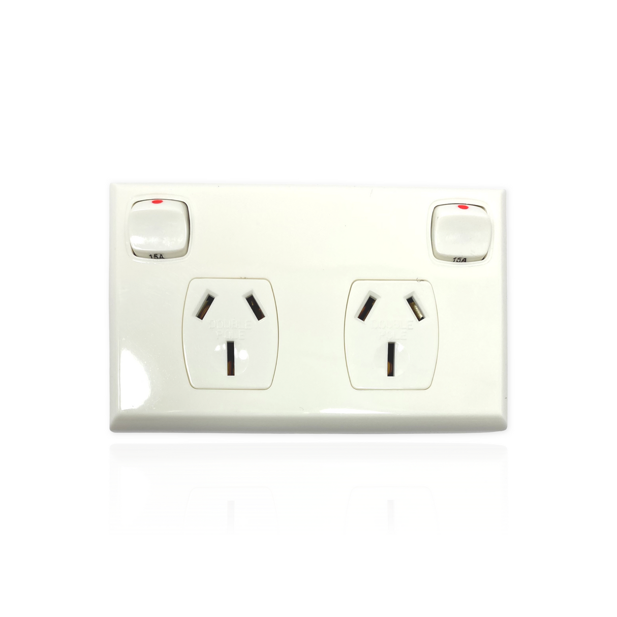 15 Amp Double Pole 240V Power Point GPO Outlet For Caravans & Trailers 15A
