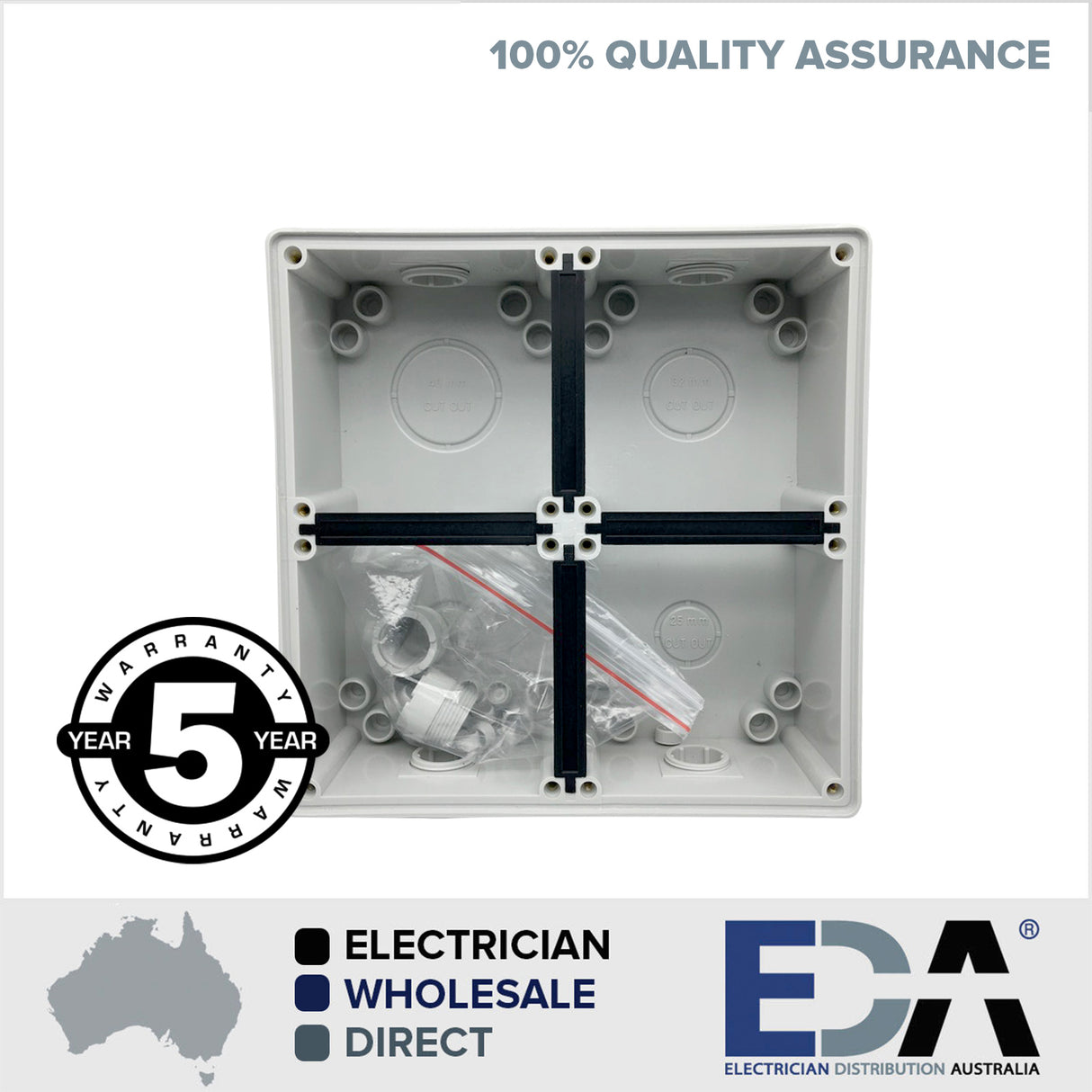 FOUR WAY base for weatherproof outlets, enclosures, switches conduit ip66 4 way
