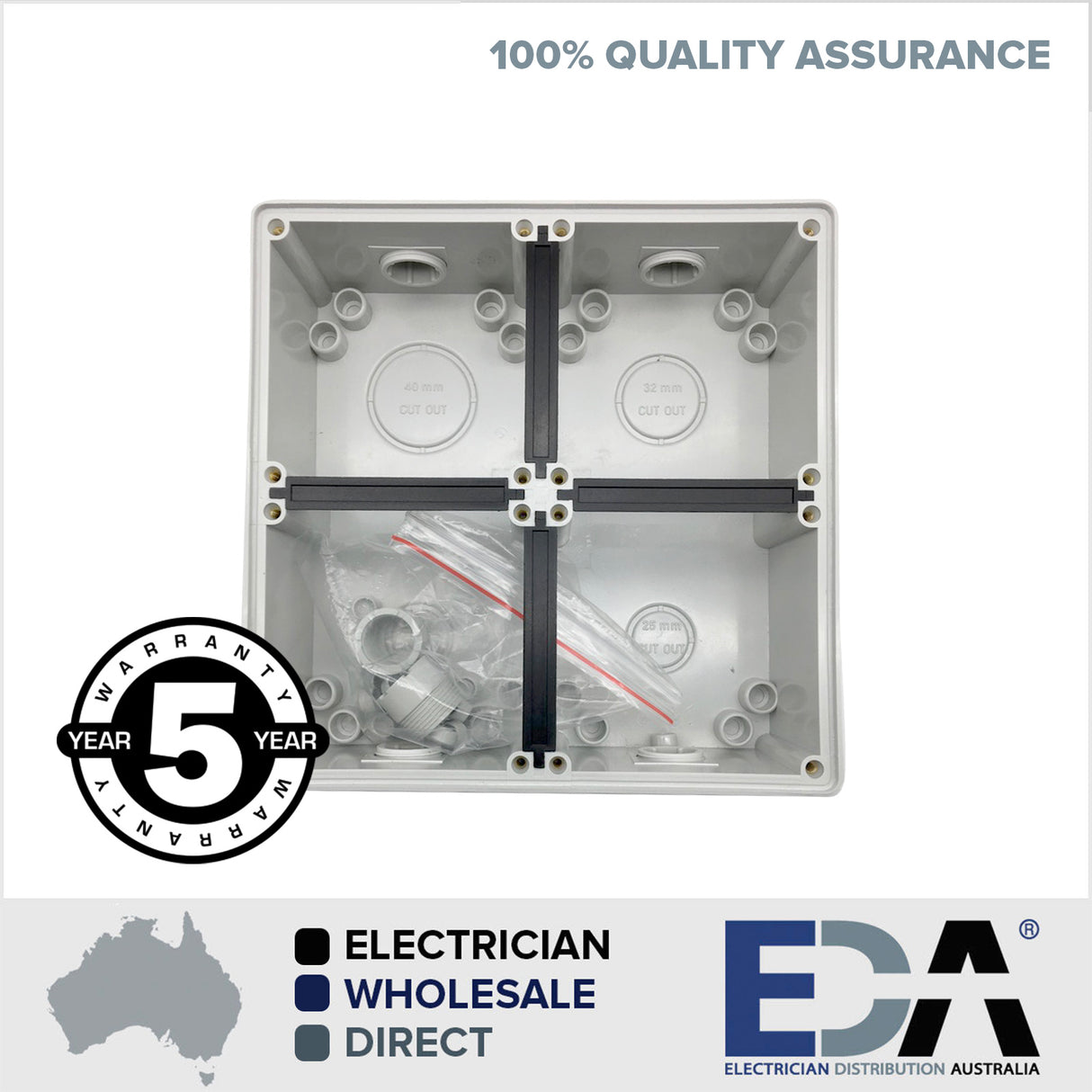 FOUR WAY base for weatherproof outlets, enclosures, switches conduit ip66 4 way