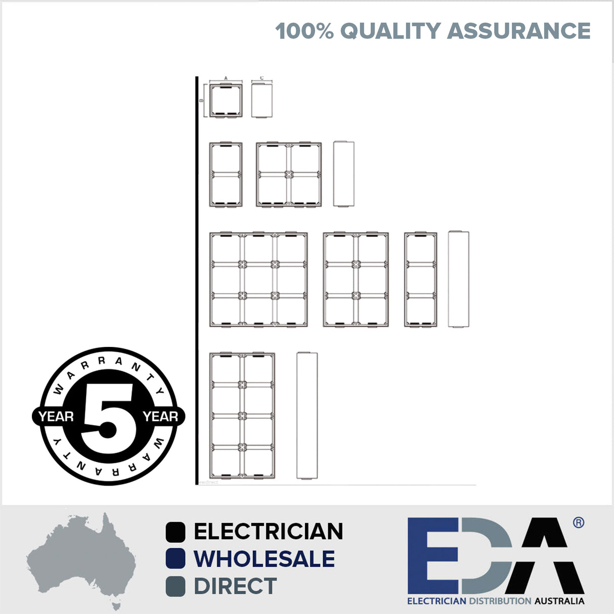 FOUR WAY base for weatherproof outlets, enclosures, switches conduit ip66 4 way