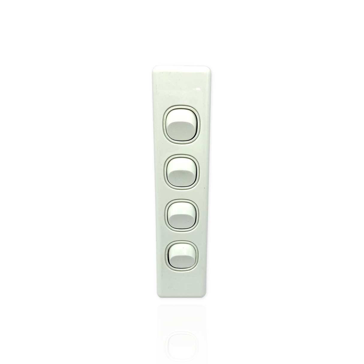 4 Gang Architrave ARCY Light Switch 4 Quad White Electrical