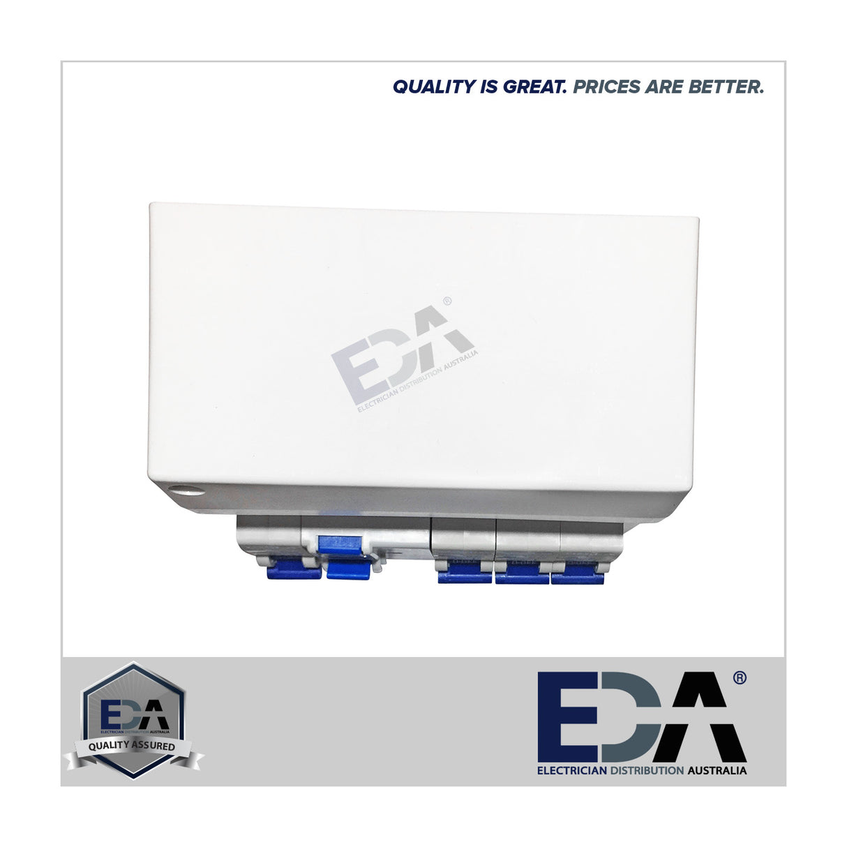 6 Pole Way Switchboard Combination Loaded Complete Enclosure Circuit B & RCBO