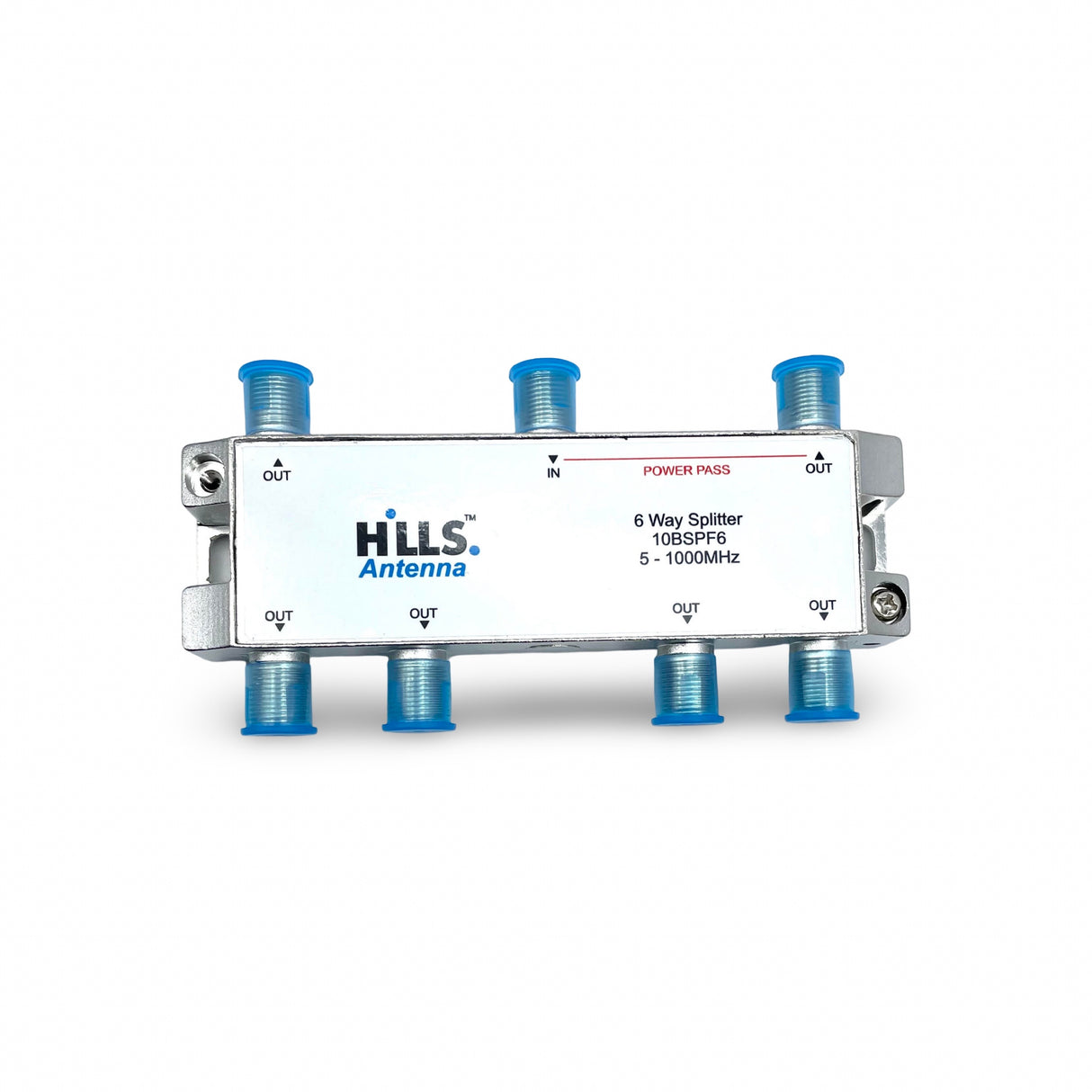 6 Way TV Splitter With 7 F Type Crimp Connectors Foxtel Antenna