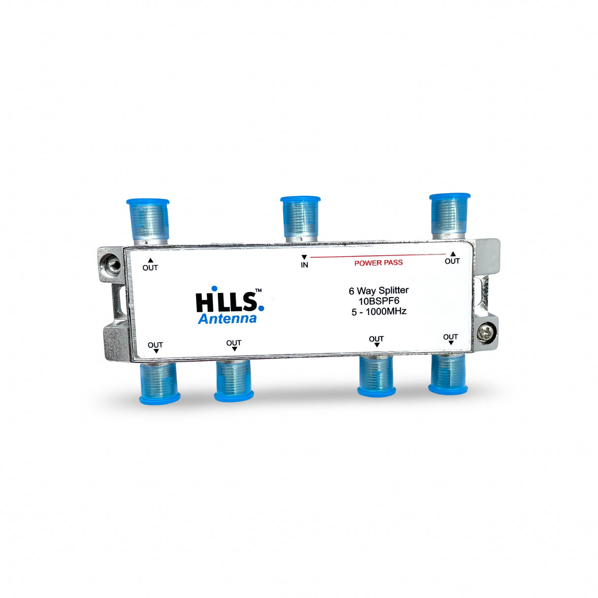 6 Way TV Splitter With 7 F Type Crimp Connectors Foxtel Antenna