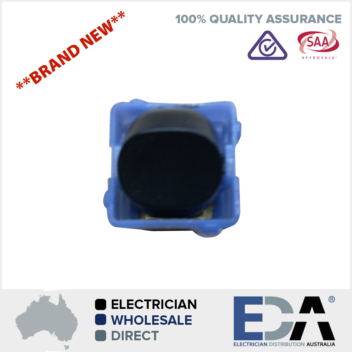 Black "DOUBLE POLE" Switch Mechanism 10 Amp Mech clipsal Compatible