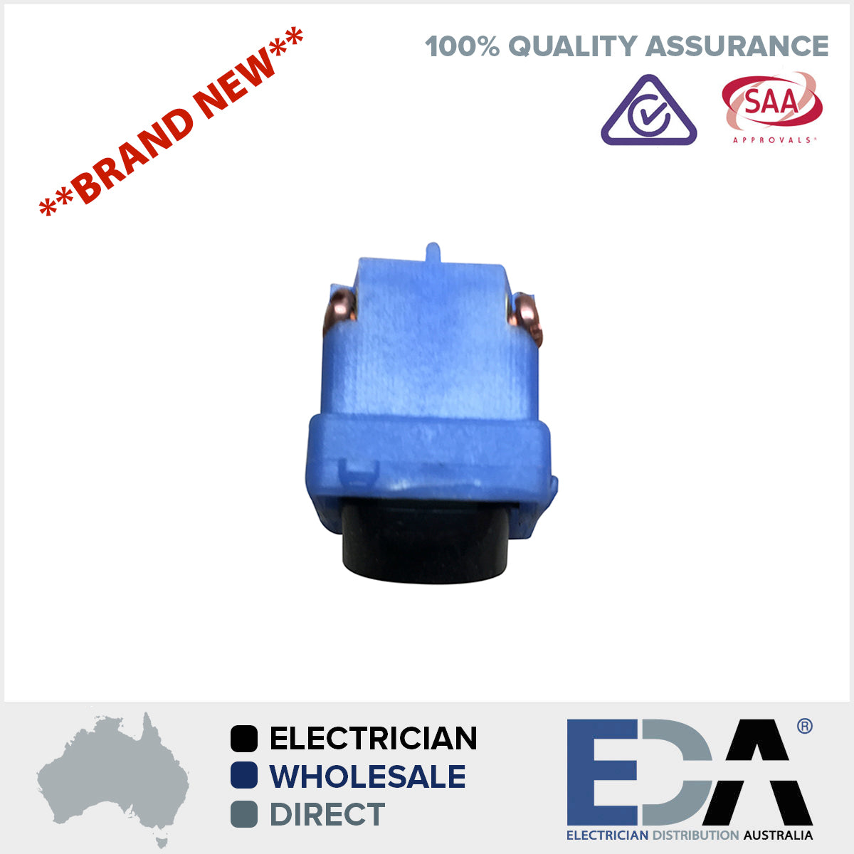 Black "DOUBLE POLE" Switch Mechanism 10 Amp Mech clipsal Compatible