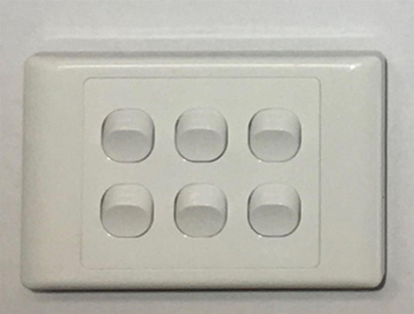 Power Point Switch GPO Socket Outlet Double 2000 White Single