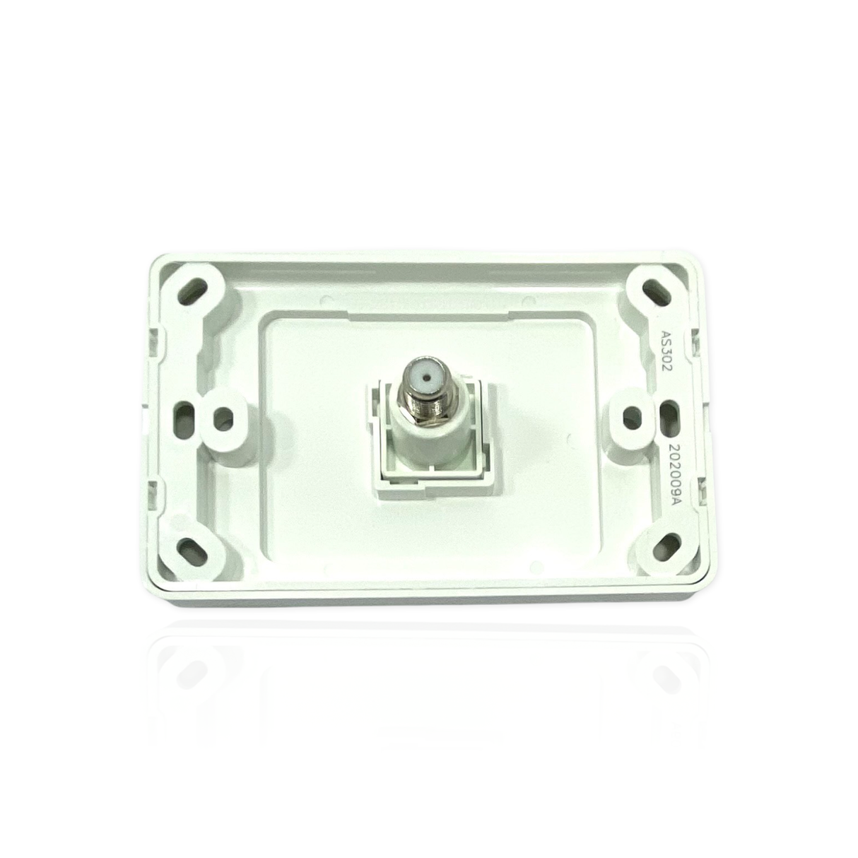 Regular TV Outlet Socket White Coax Cable Electrical Television 2000 Style