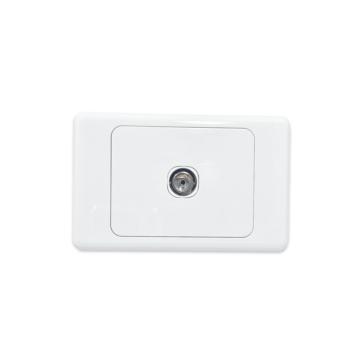 TV Outlet Regular Antenna Socket White Coax Cable Electrical Television