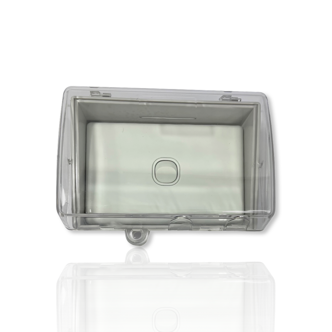 Weather proof 1 gang SWITCH & Protected WATER PROOF Enclosure Lock Clear Lid GPO