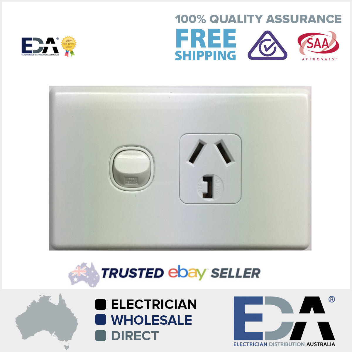 32 amp Single GPO Power Point Outlet Electrical