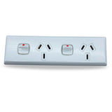 Skirting Double GPO Power Point For Generators Electrical Switch 10 amp