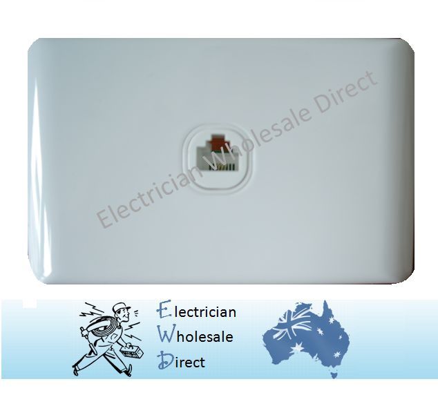Rj45 Data Outlet WAFER Point Socket Internet Slim Line THINNEST on the ...