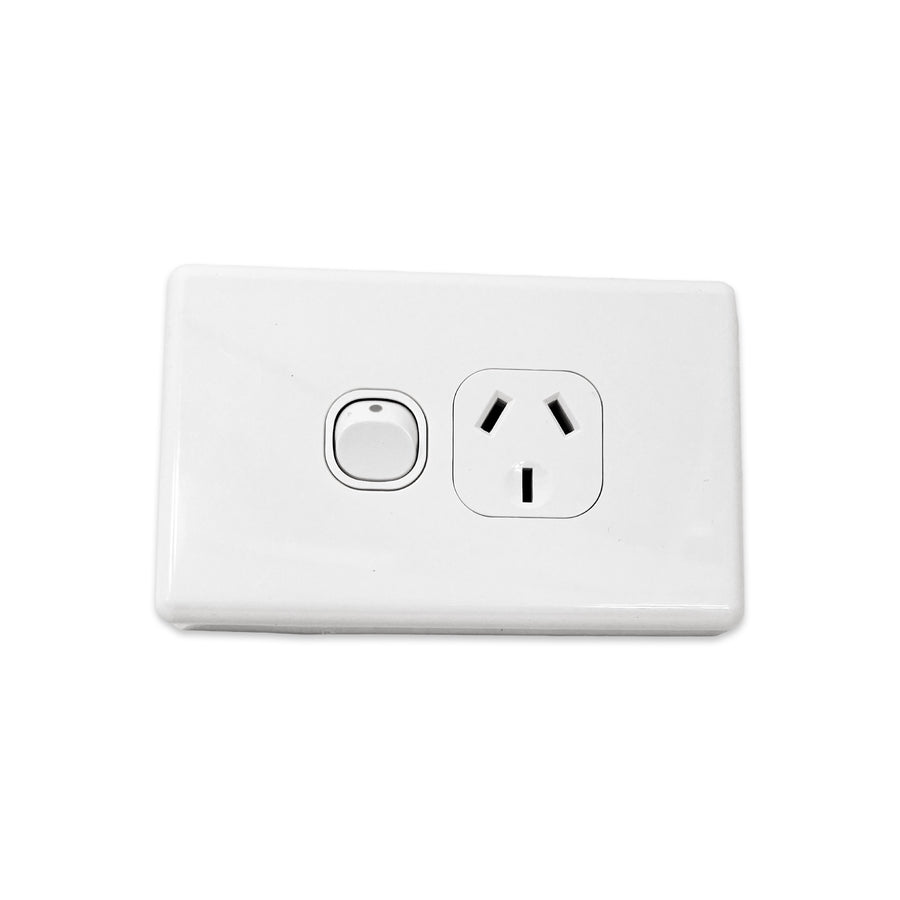 Single Power Point SGPO Electrical White single gpo power outlet – EDA ...