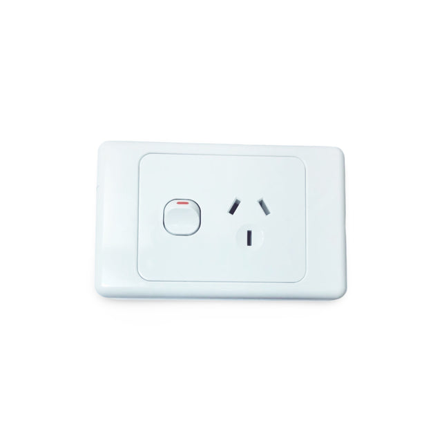 ELECTRICAL SOCKET SWITCH POWER POINT OUTLET PLATE GANG 240V GPO SINGLE ...