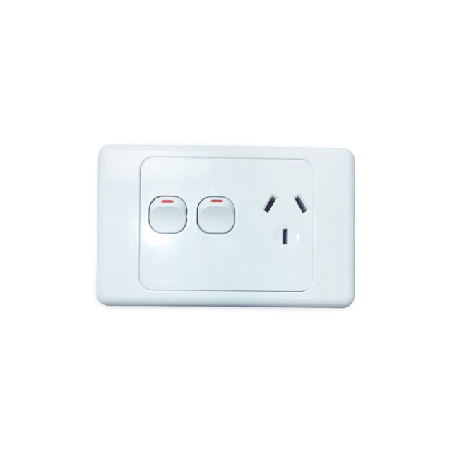 ELECTRICAL SOCKET SWITCH POWER POINT OUTLET PLATE GANG 240V GPO SINGLE ...
