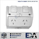 Weatherproof Power Point Outlet Socket Waterproof Outdoor External GPO ...
