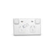 Weatherproof DOUBLE POLE Double GPO Power Point WITH NEON IP65 EXTRA S ...